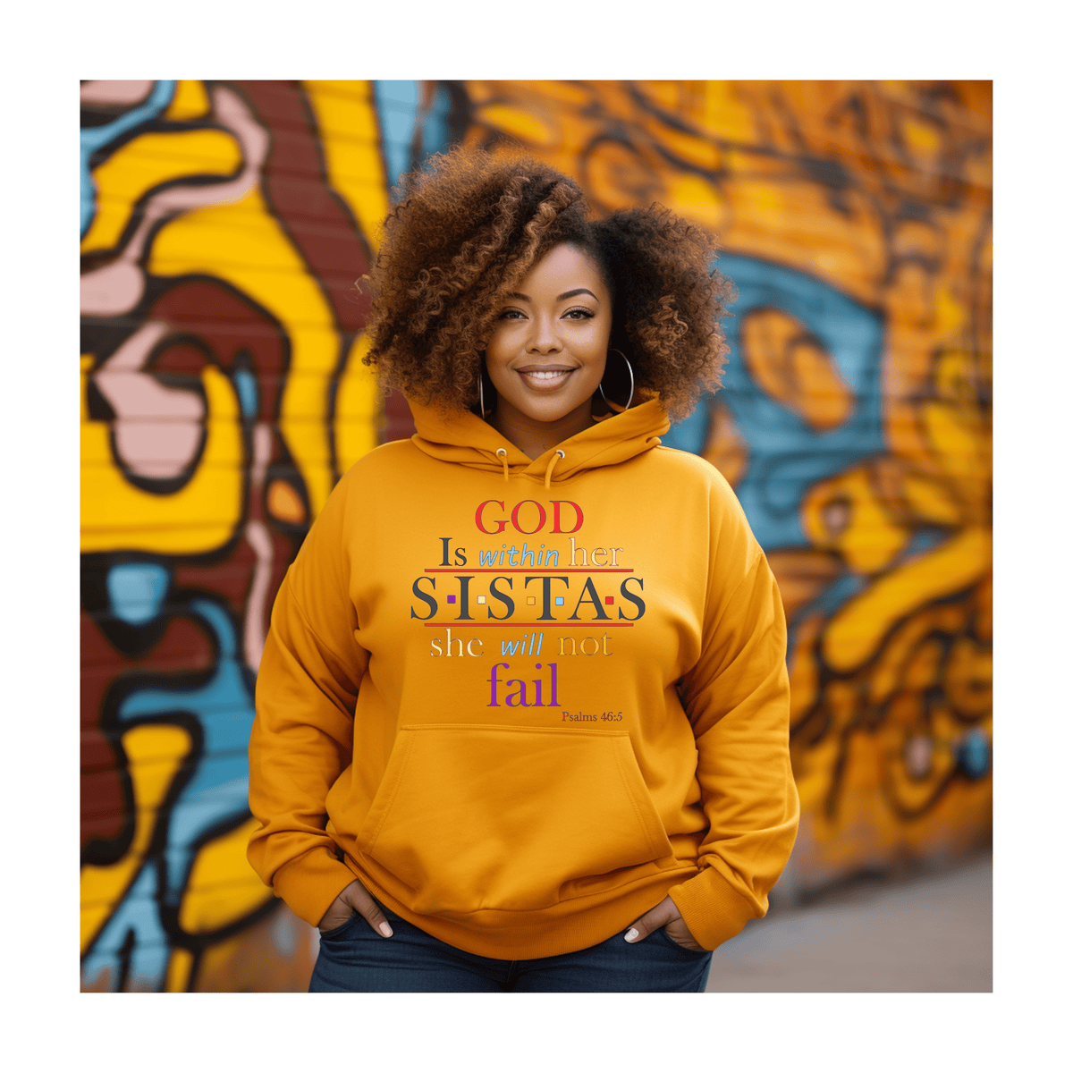 Sistas_God has you Custom Hoodie Fair Shade S Orange