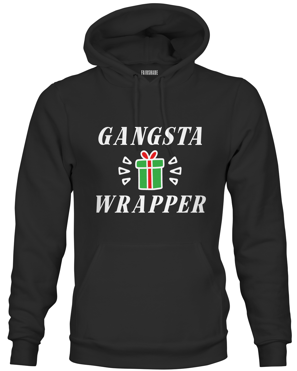 Gangsta Wrapper Hoodie Custom Hoodie Fair Shade S Black