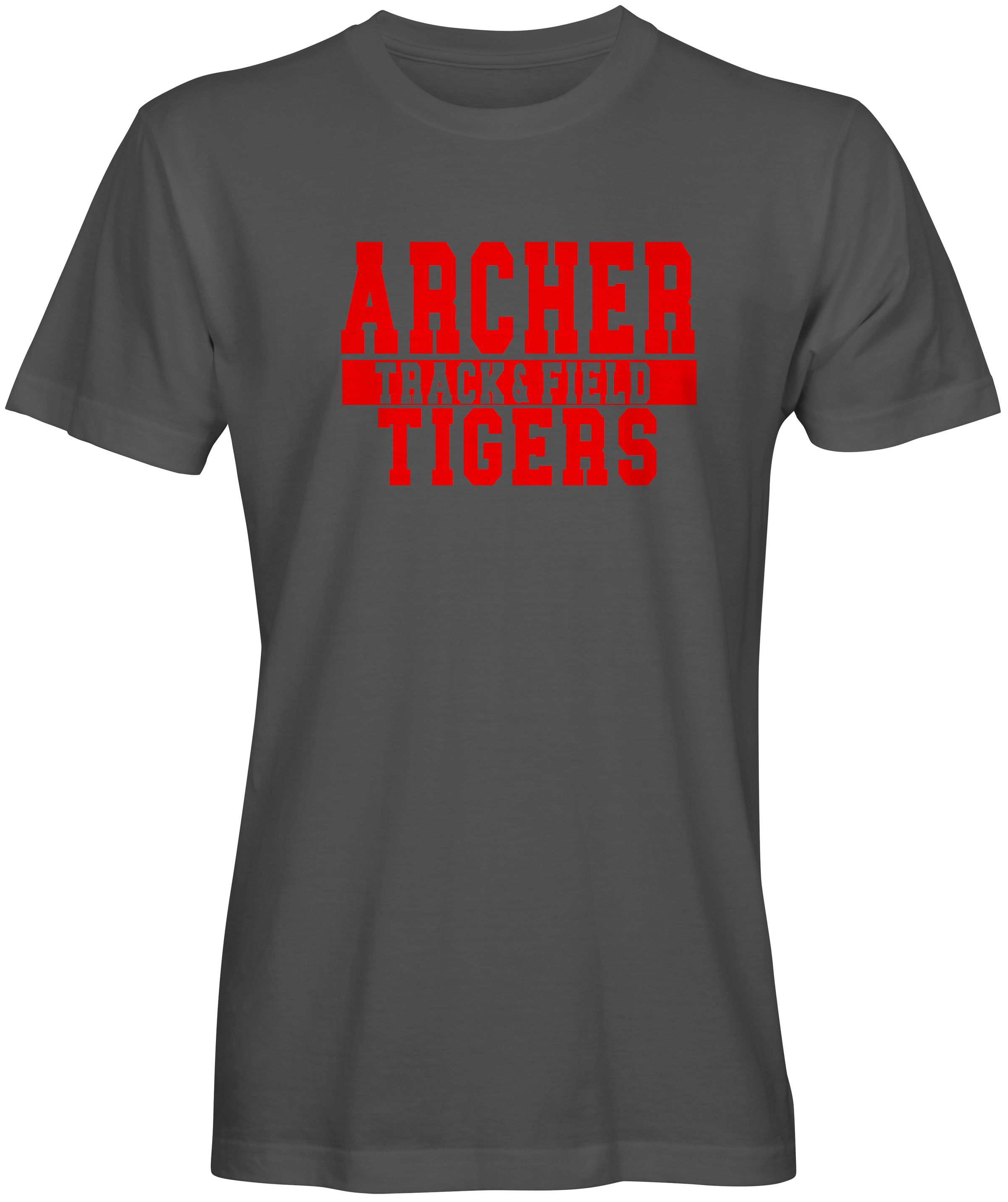 Archer Track and Field_ T-Shirt Fair Shade Small Grey_Red 