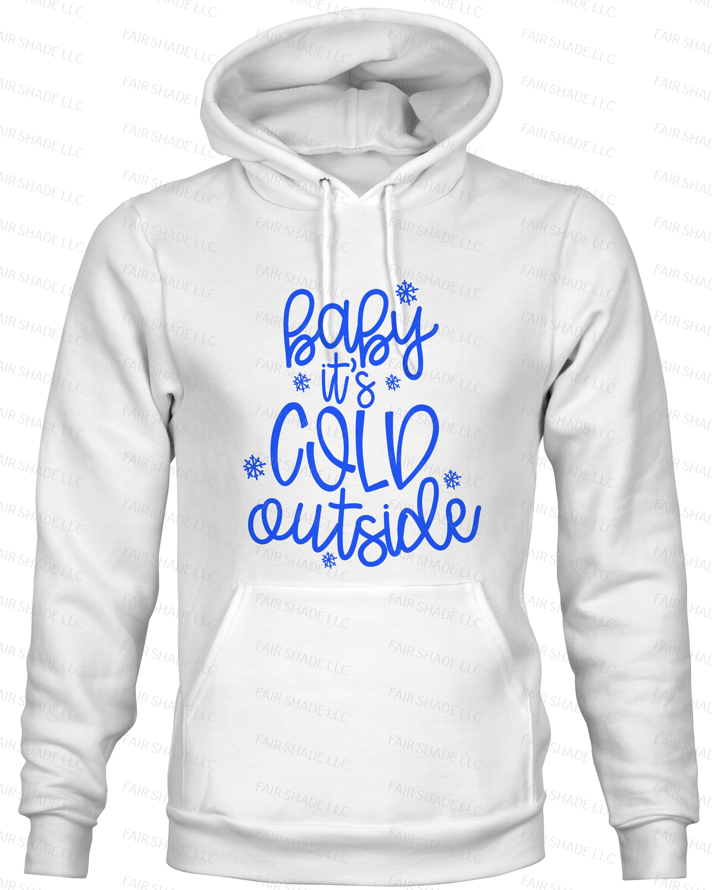 Baby It's Cold Outside Hoodie Custom Hoodie Fair Shade S White 