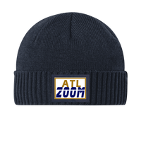 ATL ZOOM BEANIE Fair Shade Navy SQUARE PATCH_BLUE_GOLD_WHITE 