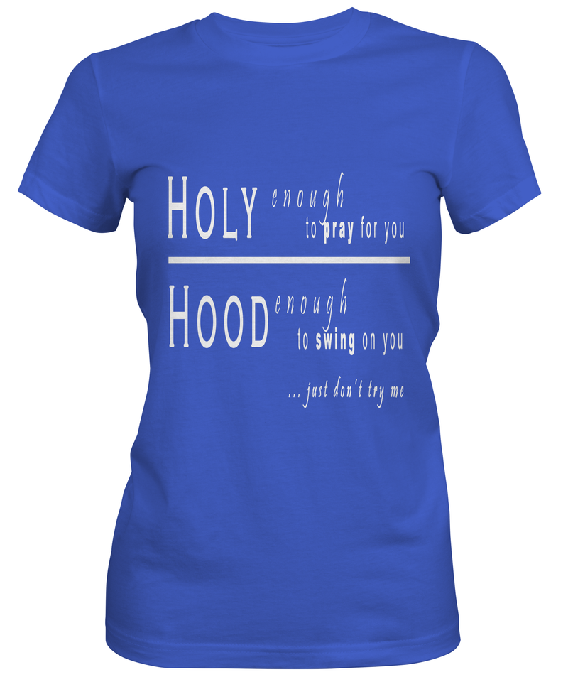 Holy Hands Custom Tshirt Fair Shade SMALL BLUE 