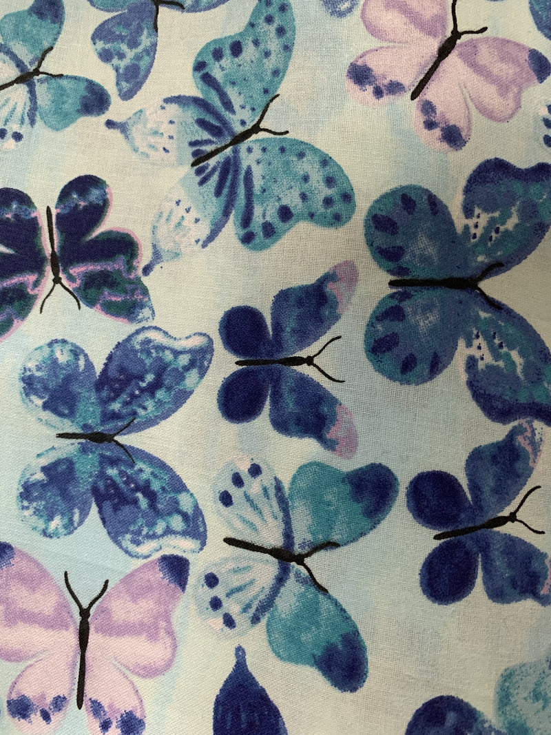 Fun Prints For Kids- Face Masks Fair Shade Child Butterflies 