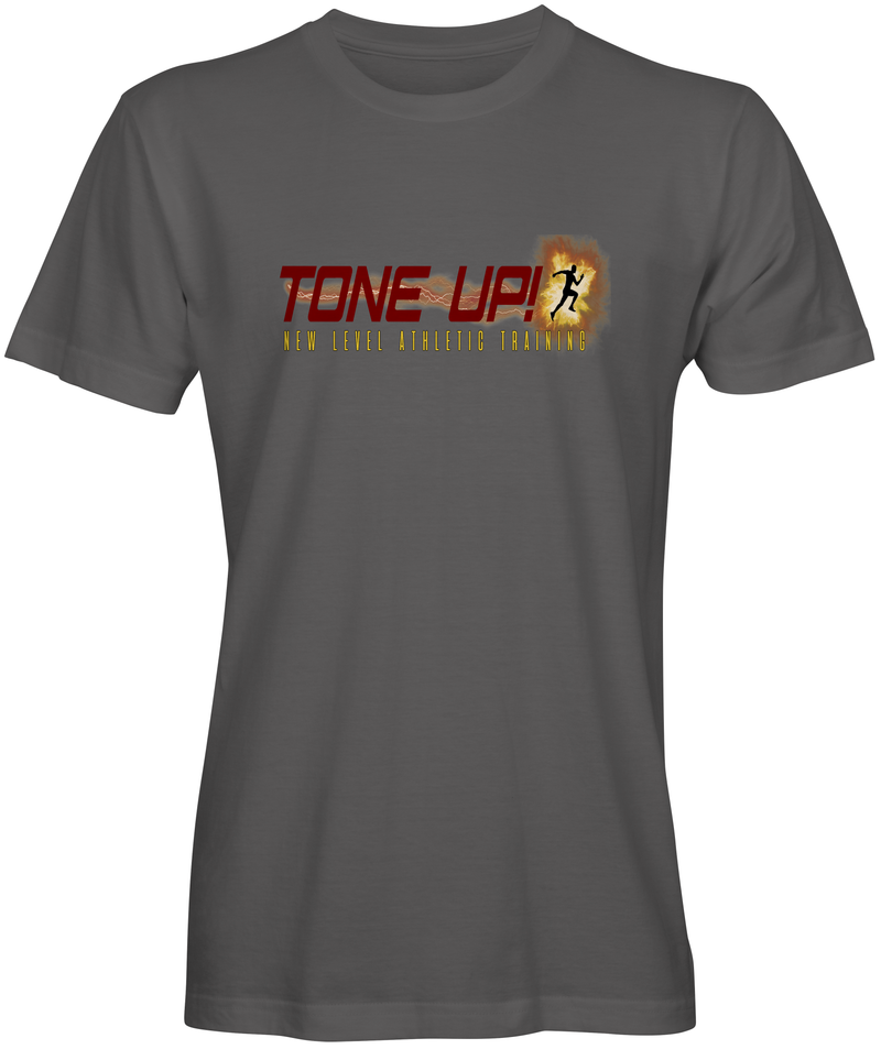 Tone Up- Logo Track Club Tee Fair Shade Small Charcoal 