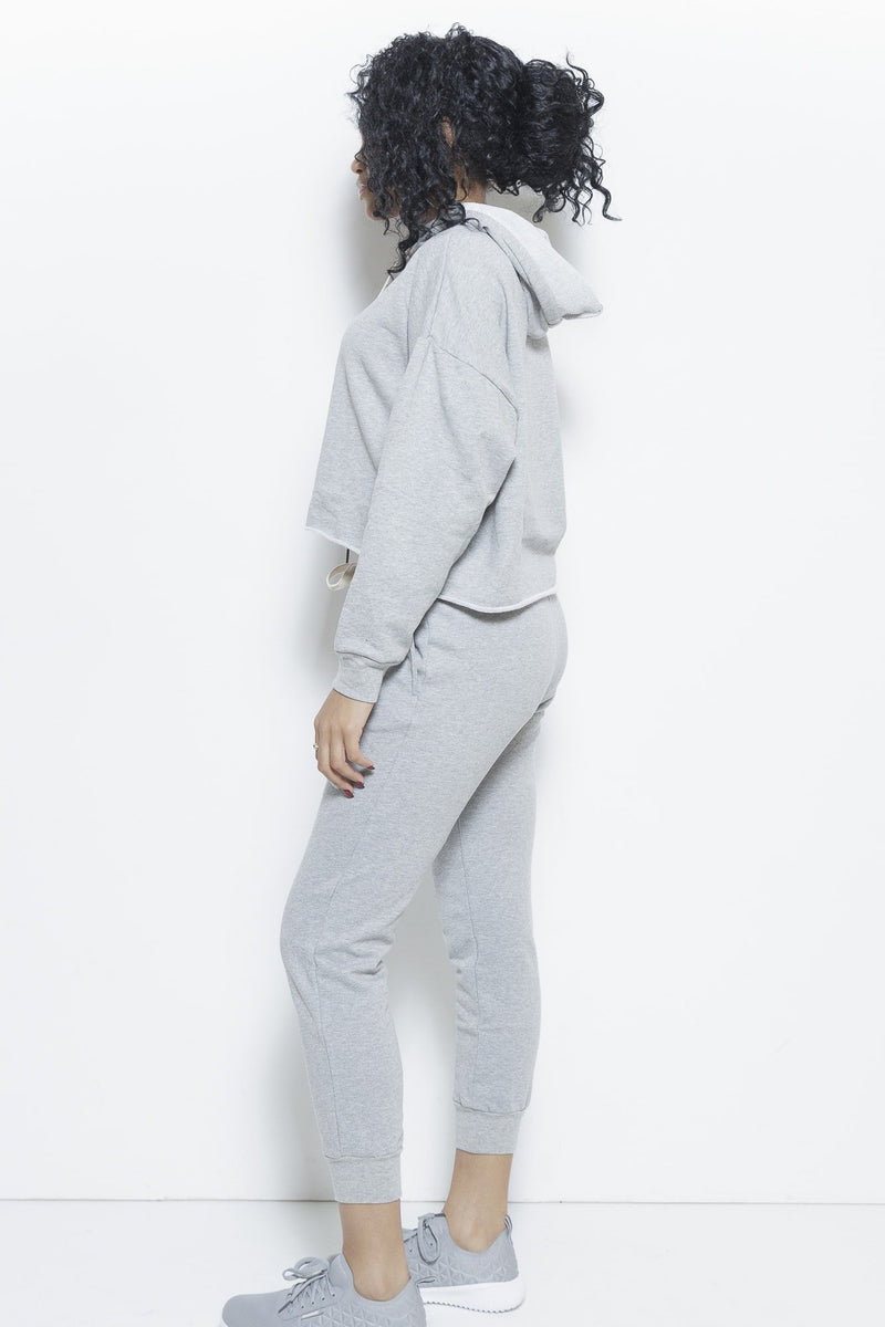 College Days 2-Piece Track Suit- Heather Grey Clothing Fair Shade 