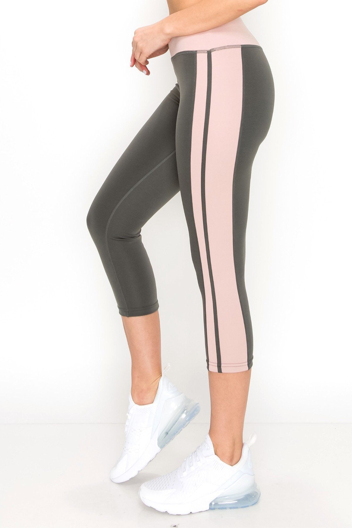 Degree of Pink Active Leggings Clothing Fair Shade S Grey 95% poly 5% spandex