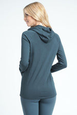 Justify Hoodie Top- Teal Clothing Fair Shade 