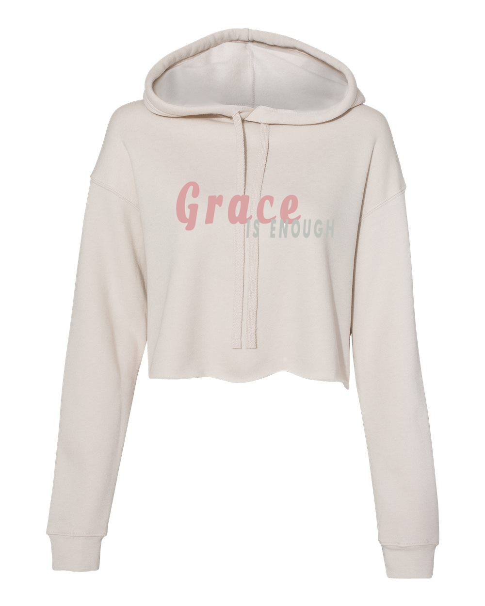 Grace is Enough Cream Hoodie Custom Hoodie Fair Shade S Cream 