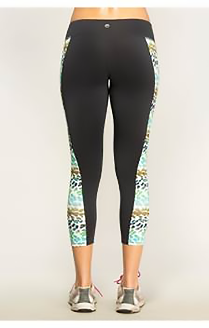 Green Leopard Active Leggings Clothing Fair Shade 