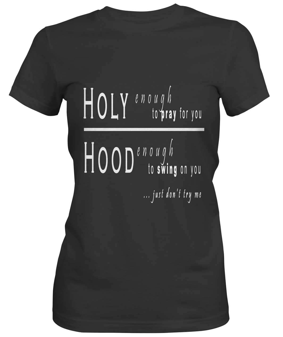 Holy Hands Custom Tshirt Fair Shade SMALL BLACK 