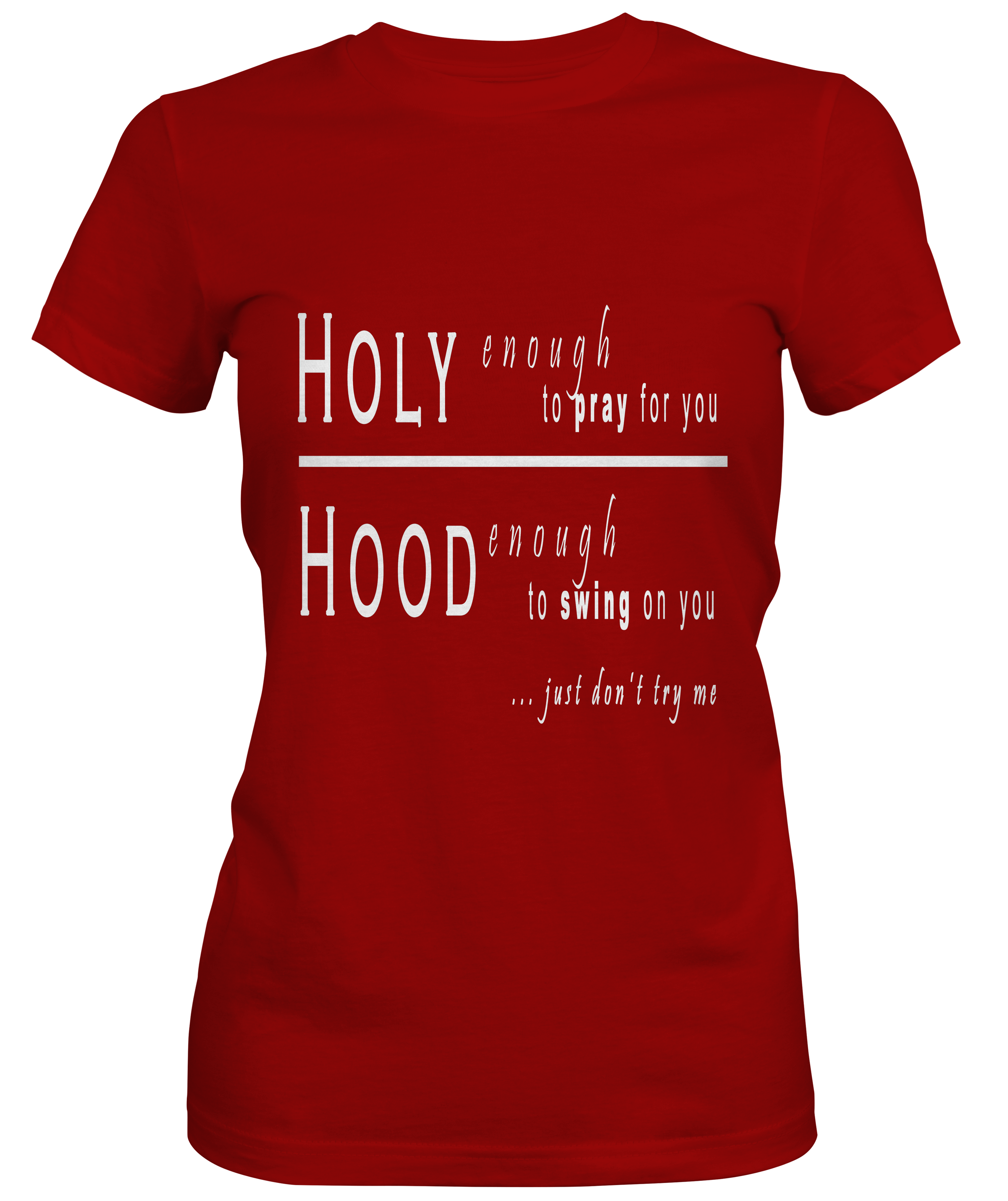 Holy Hands Custom Tshirt Fair Shade SMALL RED 