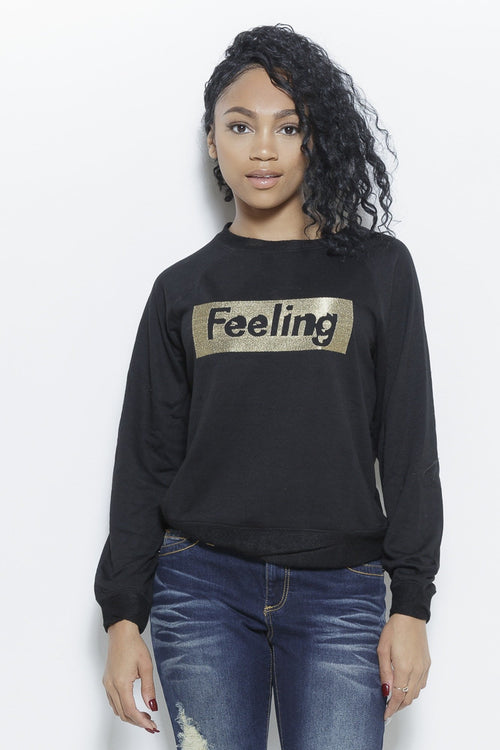 IN MY FEELINGS Sweatshirt Clothing Fair Shade S Black 