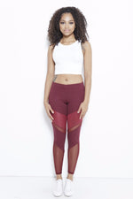 Ivanna Wine Active Leggings Clothing Fair Shade XS Wine 75% Cotton, 12% Rayon, 13% Spandex