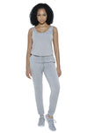 Rochelle Jumpsuit in Grey Clothing Fair Shade S 95%RAYON,5%SPANDEX Grey