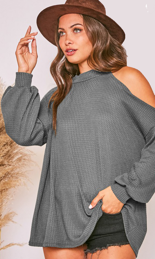Just A Little Show - Sweater Fair Shade Small Grey 