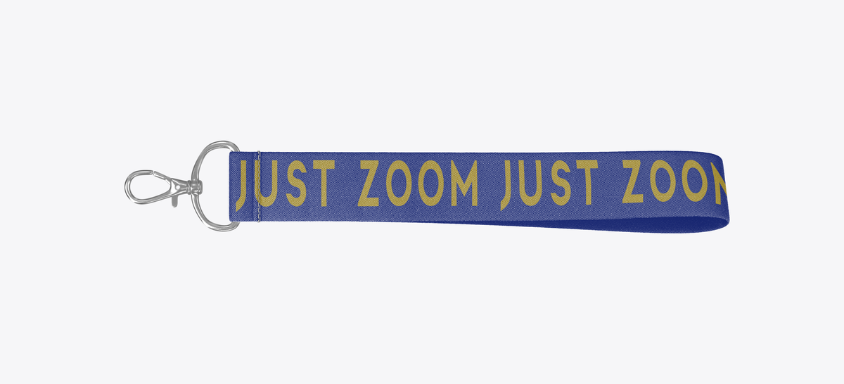 ATL ZOOM LANYARDS Fair Shade Blue and Gold Lanyard 