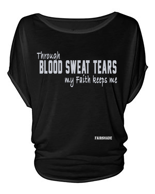 Blood, Sweat & Tears_ Shirt Custom Tshirt Fair Shade S BLACK 