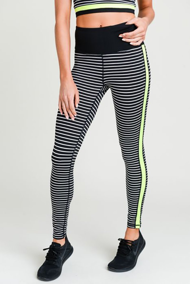 Neon Lights - Active Leggings Clothing Fair Shade small Black 88% Polyester 12% Spandex