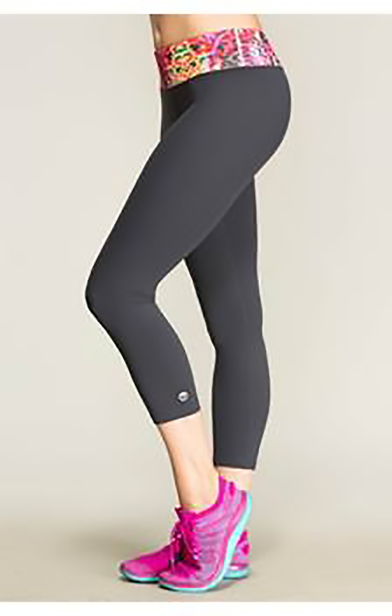 Pink Sunset Leopard Active Leggings Clothing Fair Shade S Pink Grey 87% Polyester- 13% Spandex