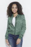 Quilted with Love- Bomber Jacket Clothing Fair Shade S Olive 100% Polyester