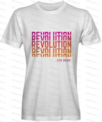 REVOLUTION- T SHIRT Clothing Fair Shade LLC SMALL White 