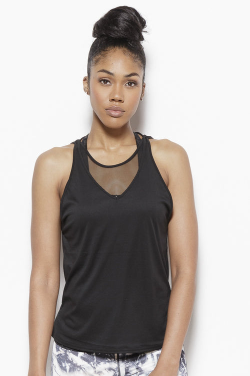 Dakota Activewear Tank Top-Black Clothing TLF S Polyester, Nylon, Spandex Black