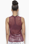 Cross Walk Activewear Tank Top-Wine Clothing TLF 