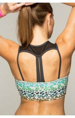 Green Leopard Sports Bra Clothing Fair Shade 