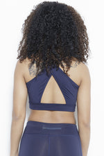 Jazzy Cross Sports Bra-Navy Clothing Fair Shade 
