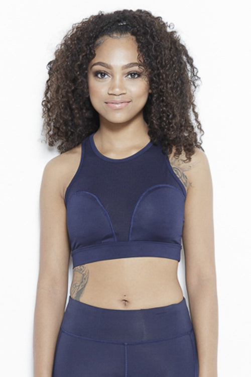 Jazzy Cross Sports Bra-Navy Clothing Fair Shade XS navy 87% Polyester, 13% Elastane