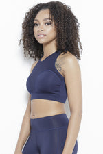 Jazzy Cross Sports Bra-Navy Clothing Fair Shade 