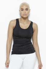Marvelous Touch Tank Top Clothing Fair Shade S Black 87% Polyester- 13% Spandex