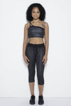 Midnight Sparkle Capris Clothing Zobha S 86% Polyester 14% Spandex Black