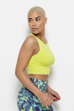 Serenity Crop Top-Chartreuse Clothing Fair Shade 
