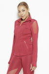 Vibes of Color Sports Jacket- Bright Red Clothing Fair Shade 