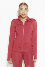 Vibes of Color Sports Jacket- Bright Red Clothing Fair Shade 